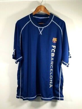 FC Barcelona Men's Fan Football Jersey Size XL Blue